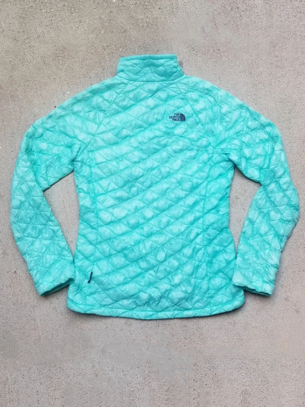 The North Face Thermoball Turquoise Quilted Packable Jacket Womens Small
